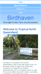 Mobile Screenshot of birdhavencooktown.com