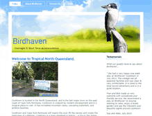 Tablet Screenshot of birdhavencooktown.com